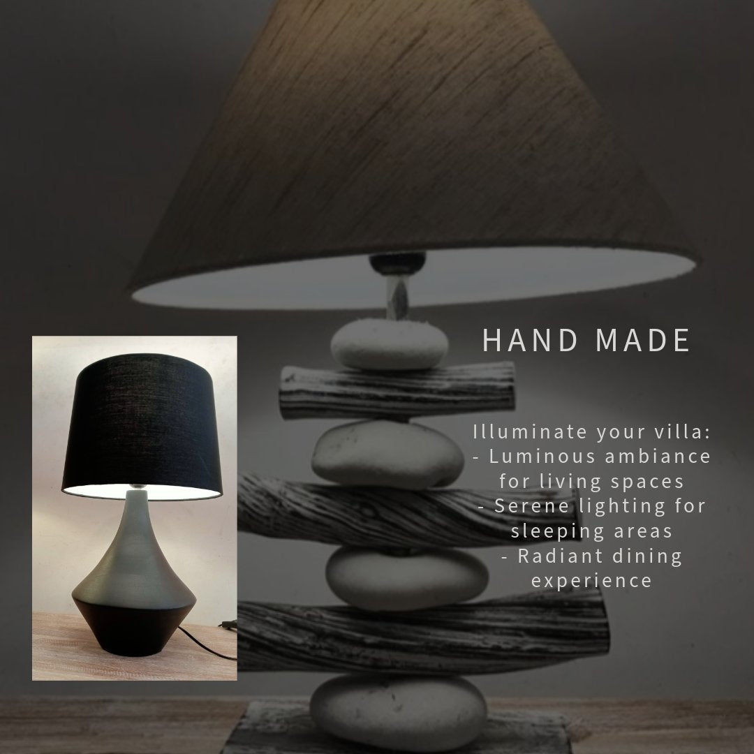 Zee Zee Interior villa lighting is made from eco-friendly materials, including rattan, bamboo, stone mosaic, and teak wood. All components of our villa lighting are assembled in Thailand.