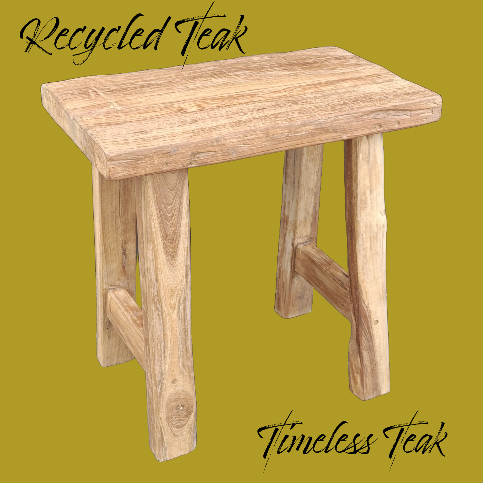 Recycled Teak Bench - Man Size