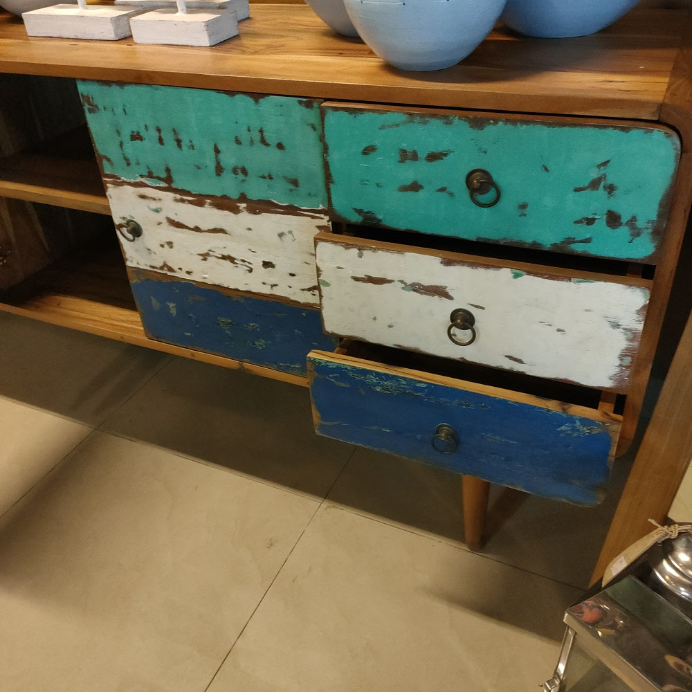 Boat Wood Console Table Zee Zee Interior