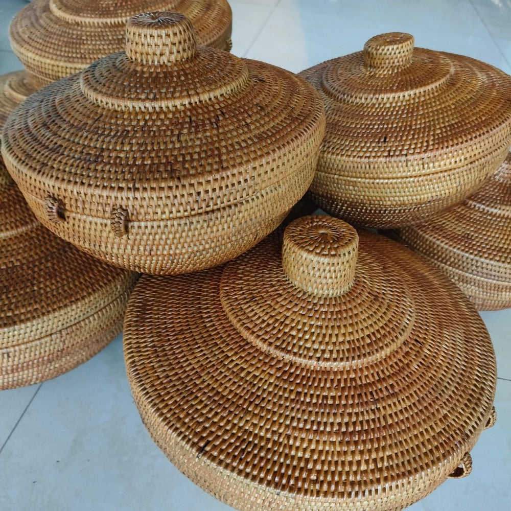 Rattan Bread Basket - Rattan/Vine