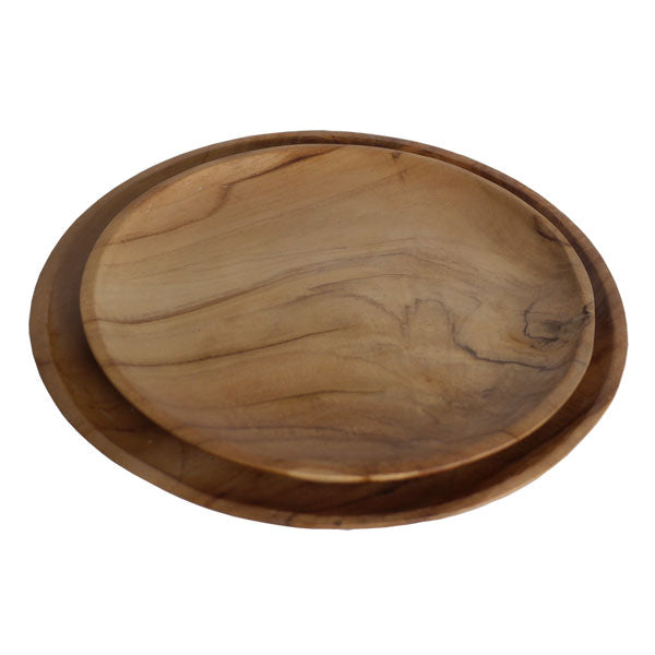 Teak Wood Dining Plate - BBQ