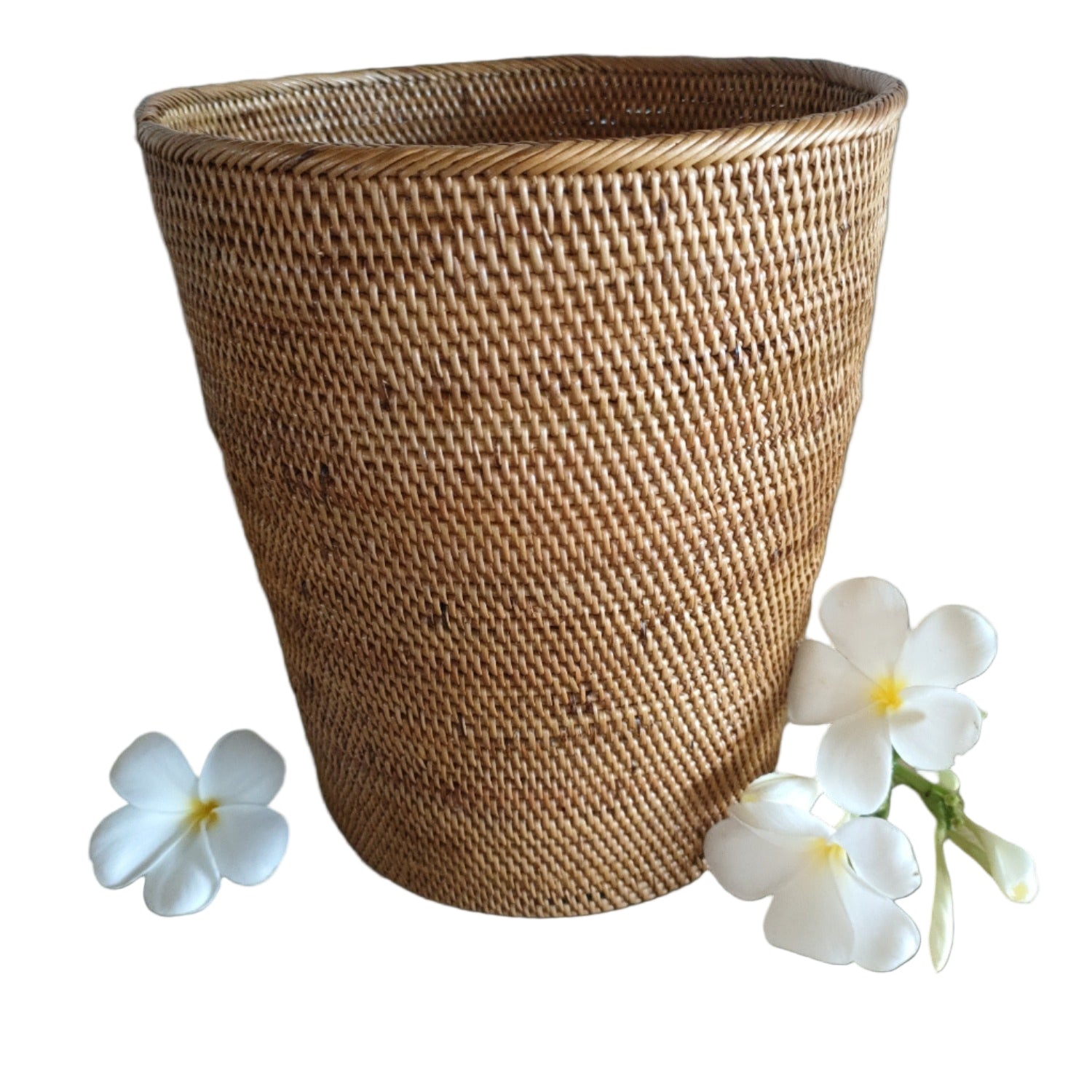 Waste Paper Basket, Rattan-Vine