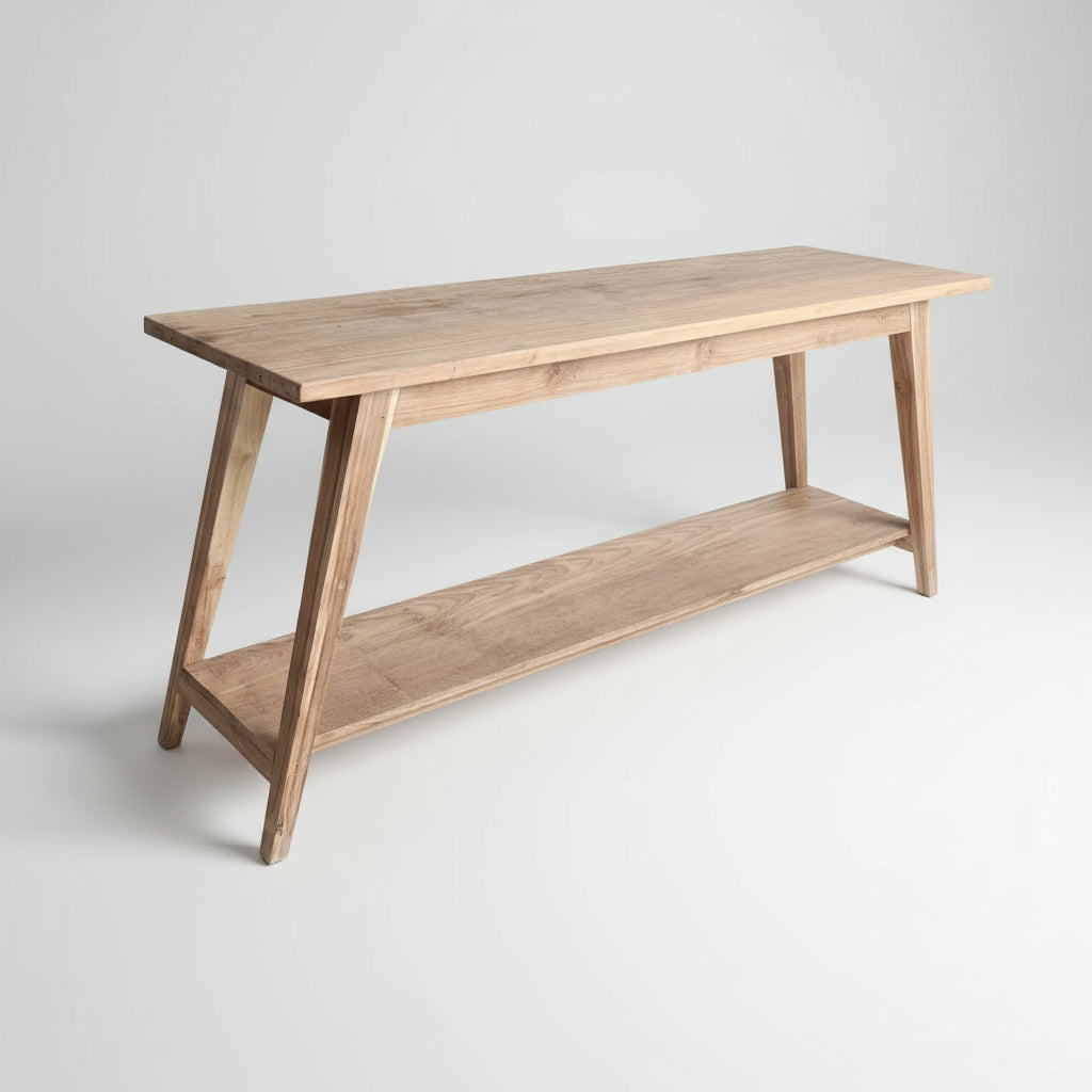 Recycled Teak Long Console