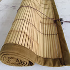 Bamboo Blind Natural with Beige Border