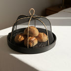 Bamboo Food Cover on hotel dining table