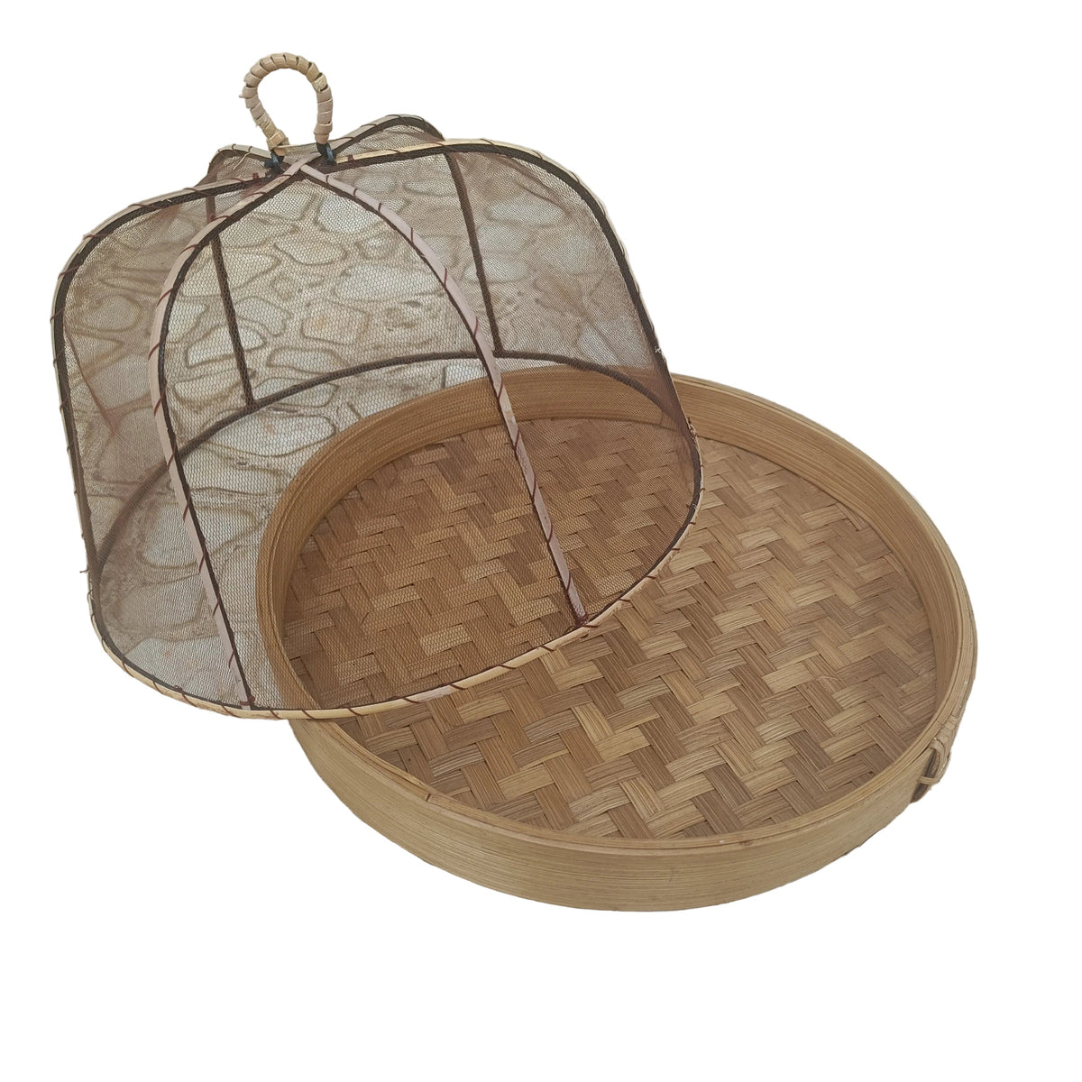 Bamboo Food Cover NAT/BR- Hospitality Supply