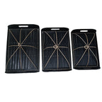 Bamboo Food Cover BLK Rectangle- Hospitality Supply