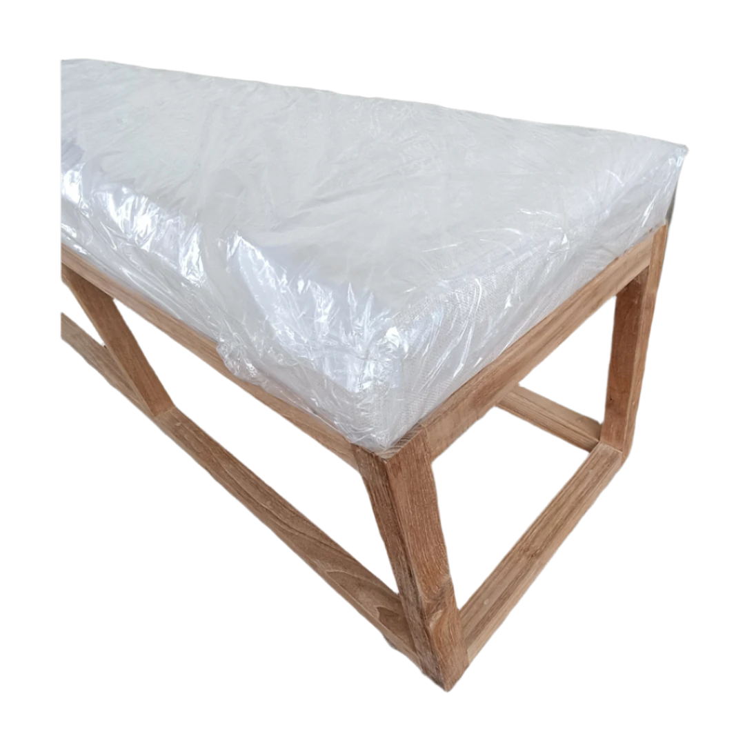 Teak Bed End Bench