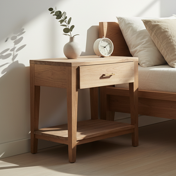 Teak Bedside Table