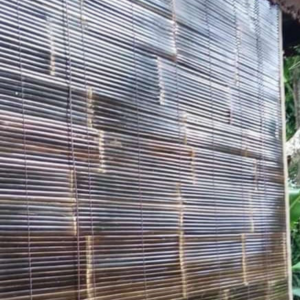 Black Bamboo Roller Blinds
