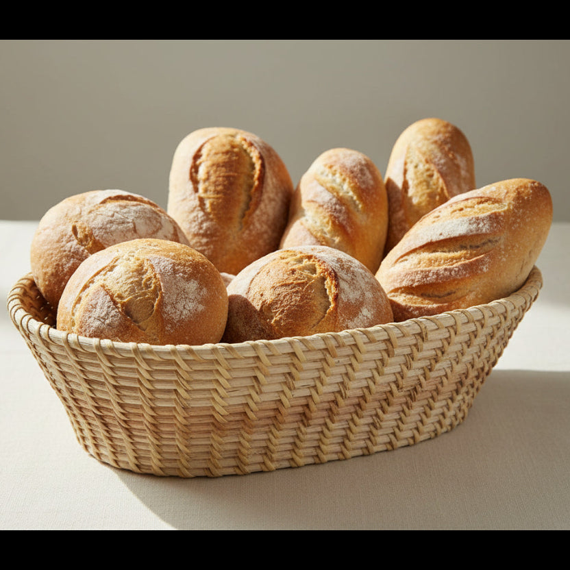 Bread Basket / Rattan.