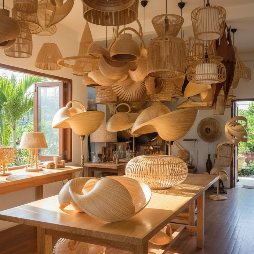 Bamboo Butterfly Lighting.