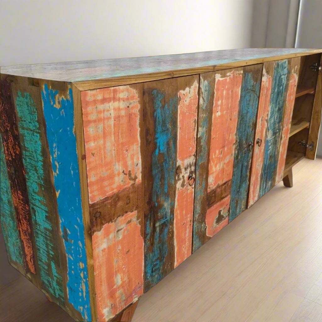 Buffet cabinet 4D - Boat Wood Furniture Thailand.