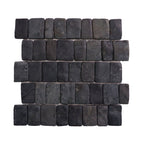 Canine Black Alor Interlocking Pebble Mosaic Tiles