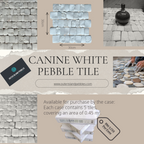 Canine White Interlocking Pebble Tiles
