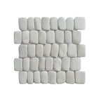 Canine White Interlocking Pebble Tiles