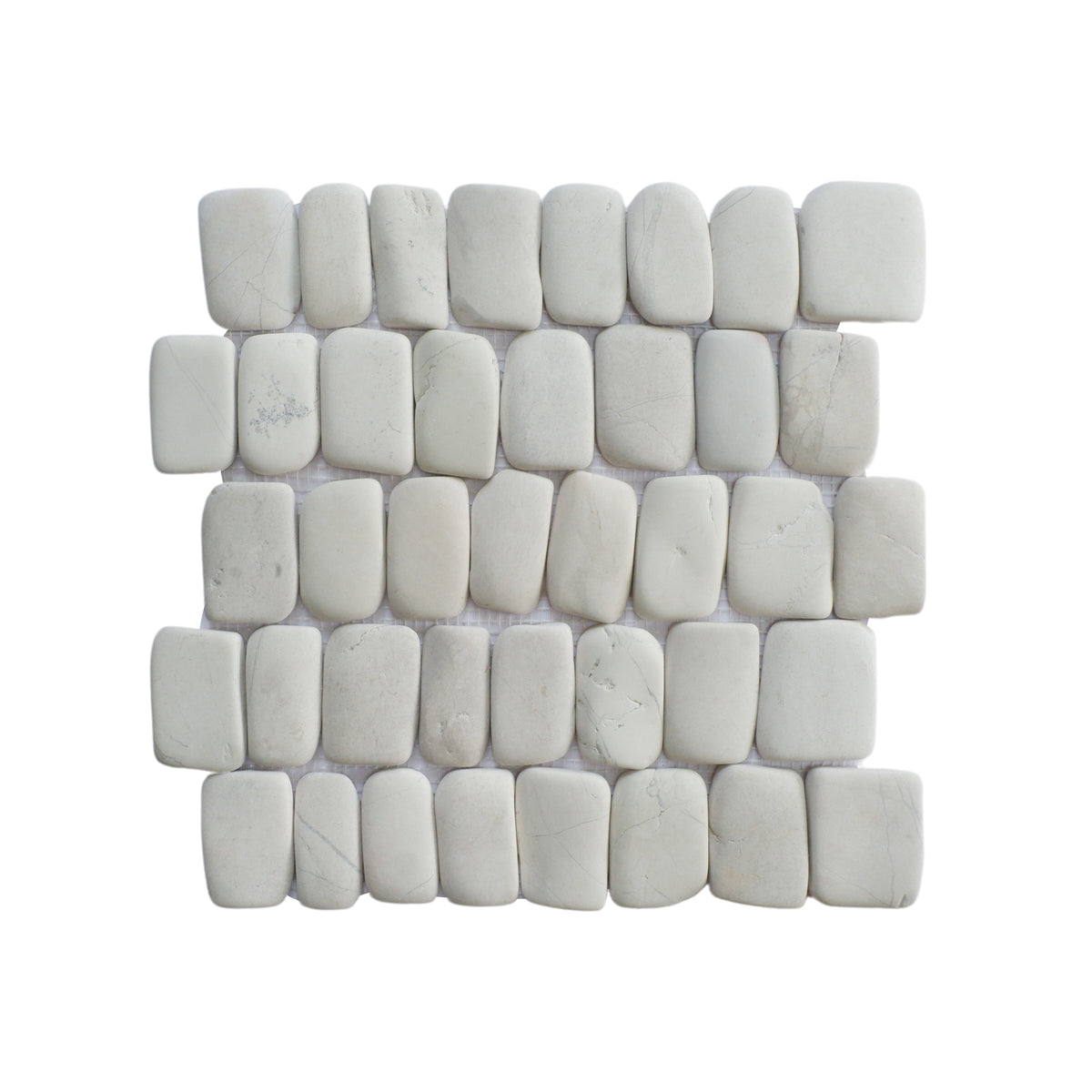 Canine White Interlocking Pebble Tiles