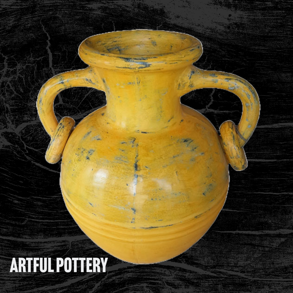 Классическая ваза-амфора - искусная керамика