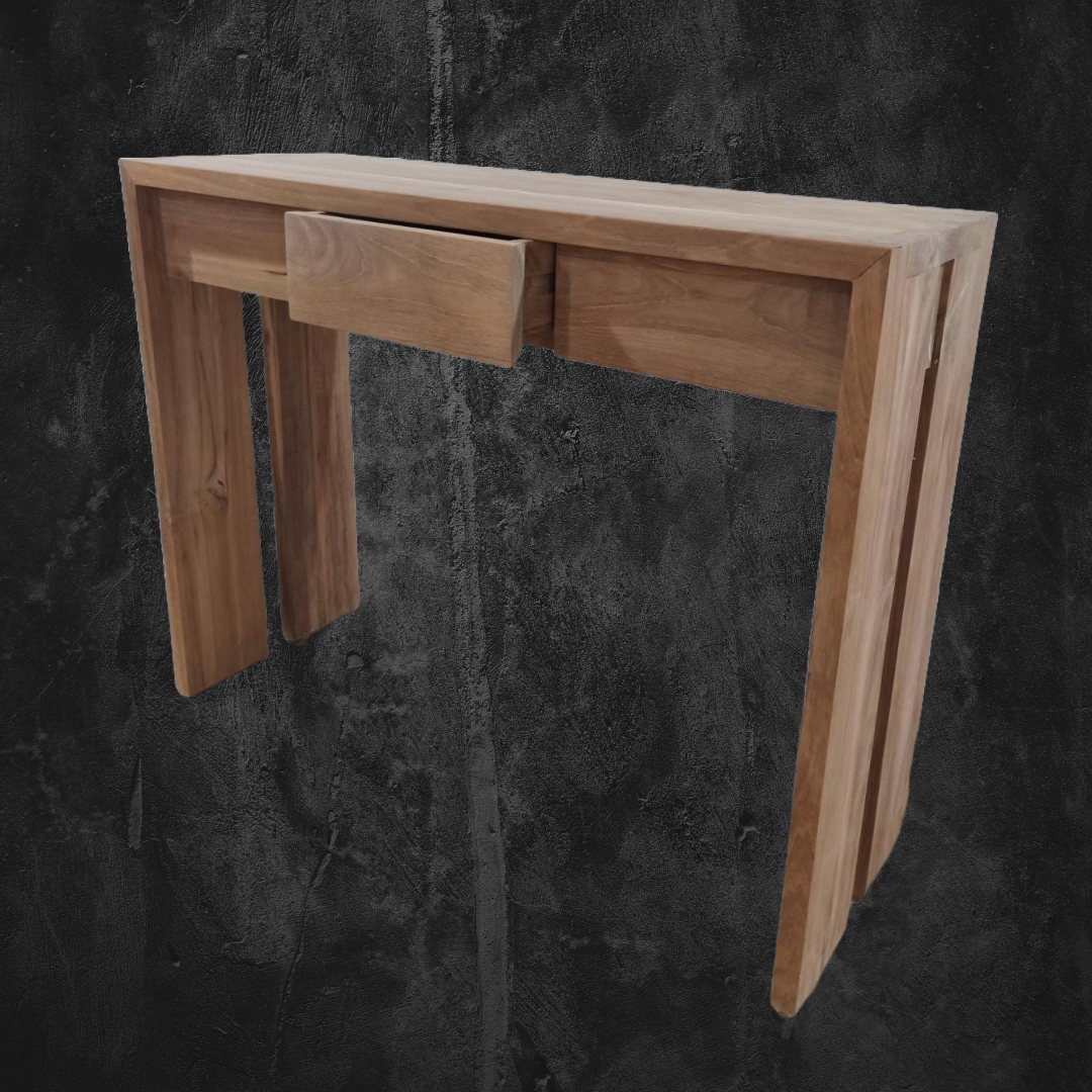 Консоль/настольный стол с 3 ящиками - тиковое дерево Пхукет