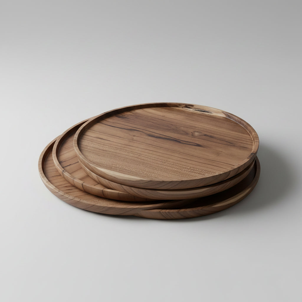 Drinks Tray Natural Wood