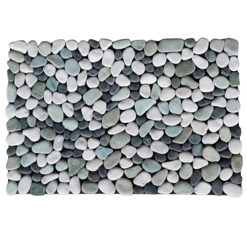 Pebble Mosaic Door Mat — Natural Stone