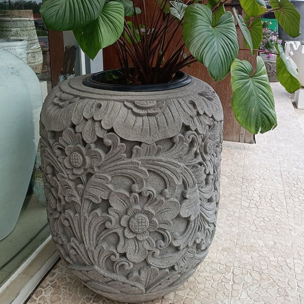 Floral Pottery - Tropical Style