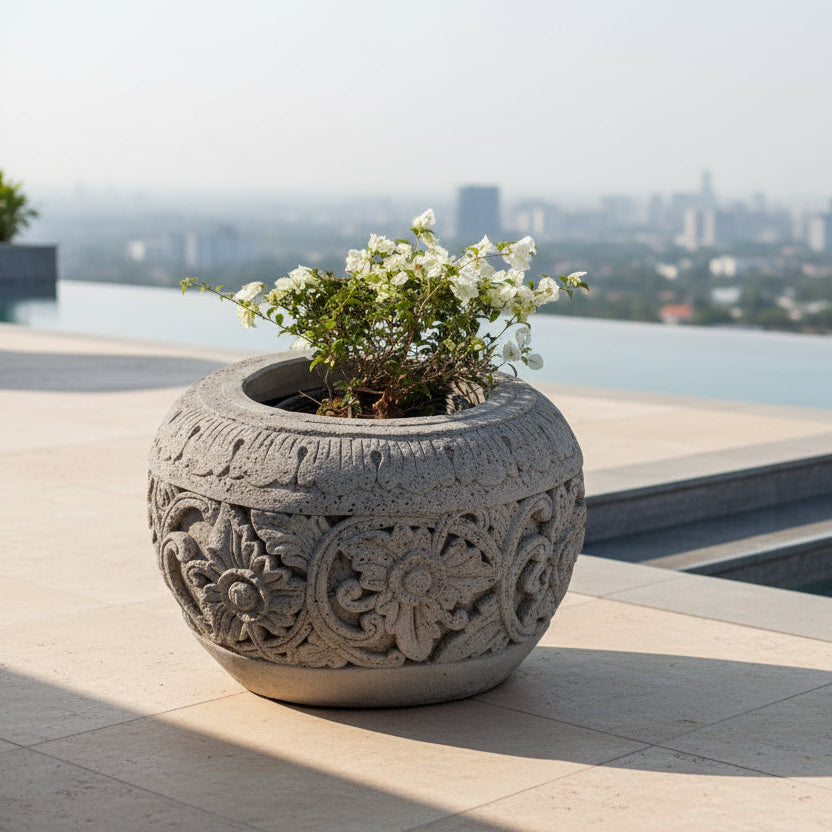 Floral Pottery - Tropical Style