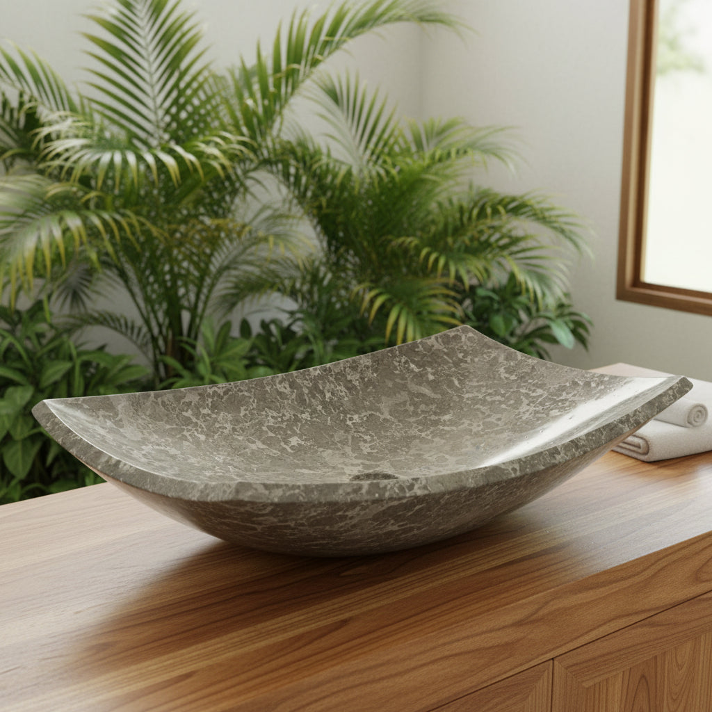 Natural Stone Vessel Sinks — Marble, Petrified Wood & River Rock