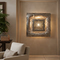 Handcrafted Metal Wall Light & Sculpture