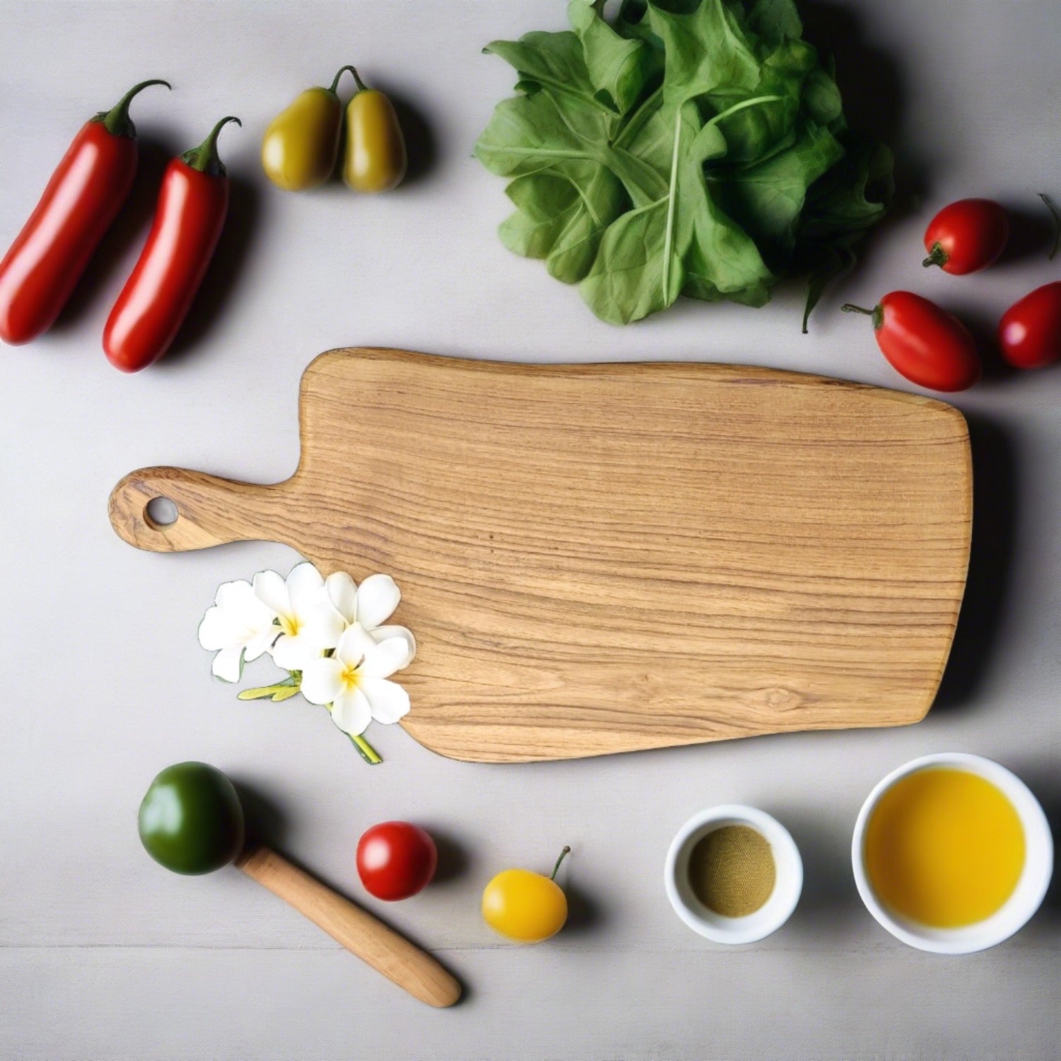 Teak Wood BBQ Meat Server Board