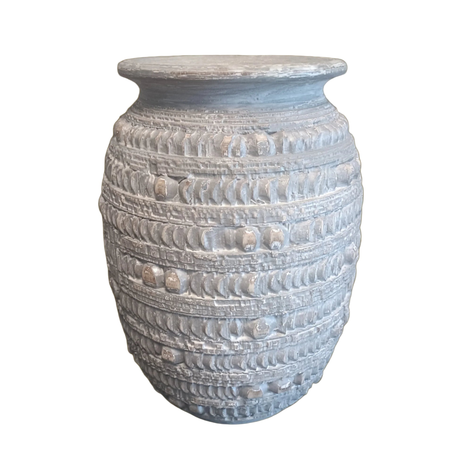 Koh Wood Vase Hand Made for Thailand