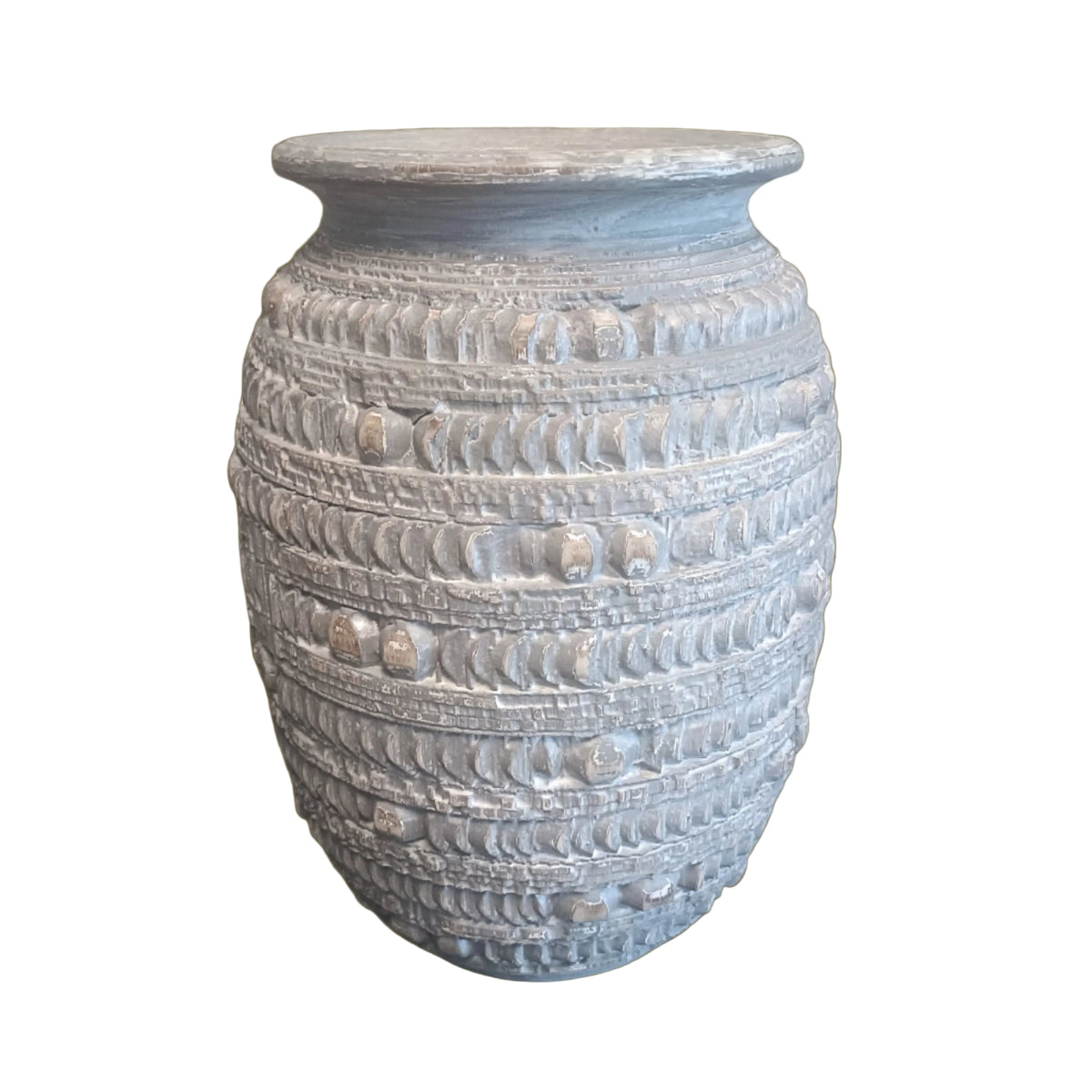 Koh Wood Vase Hand Made for Thailand