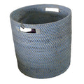 laundry basket without lid-blue