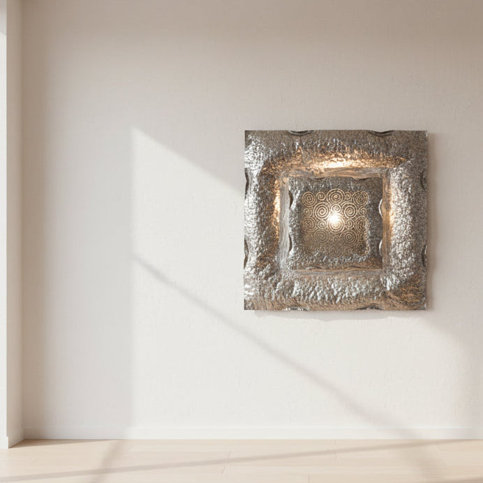 Handcrafted Metal Wall Light & Sculpture