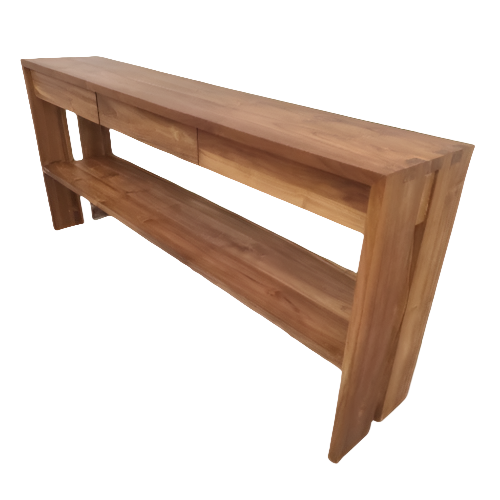 Teak Console Table 3D