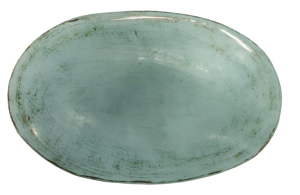 Oval Décor Plate - Antique Green