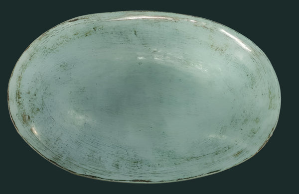 Oval Décor Plate - Antique Green