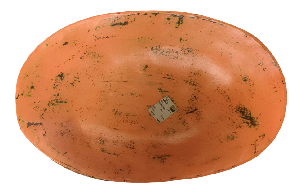 Oval Decorative Bowl Orange 