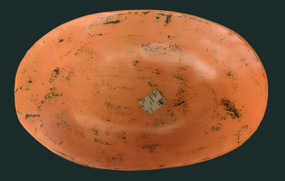 Oval Decorative Bowl Orange 