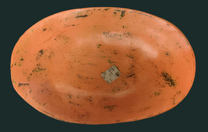 Oval Decorative Bowl Orange 