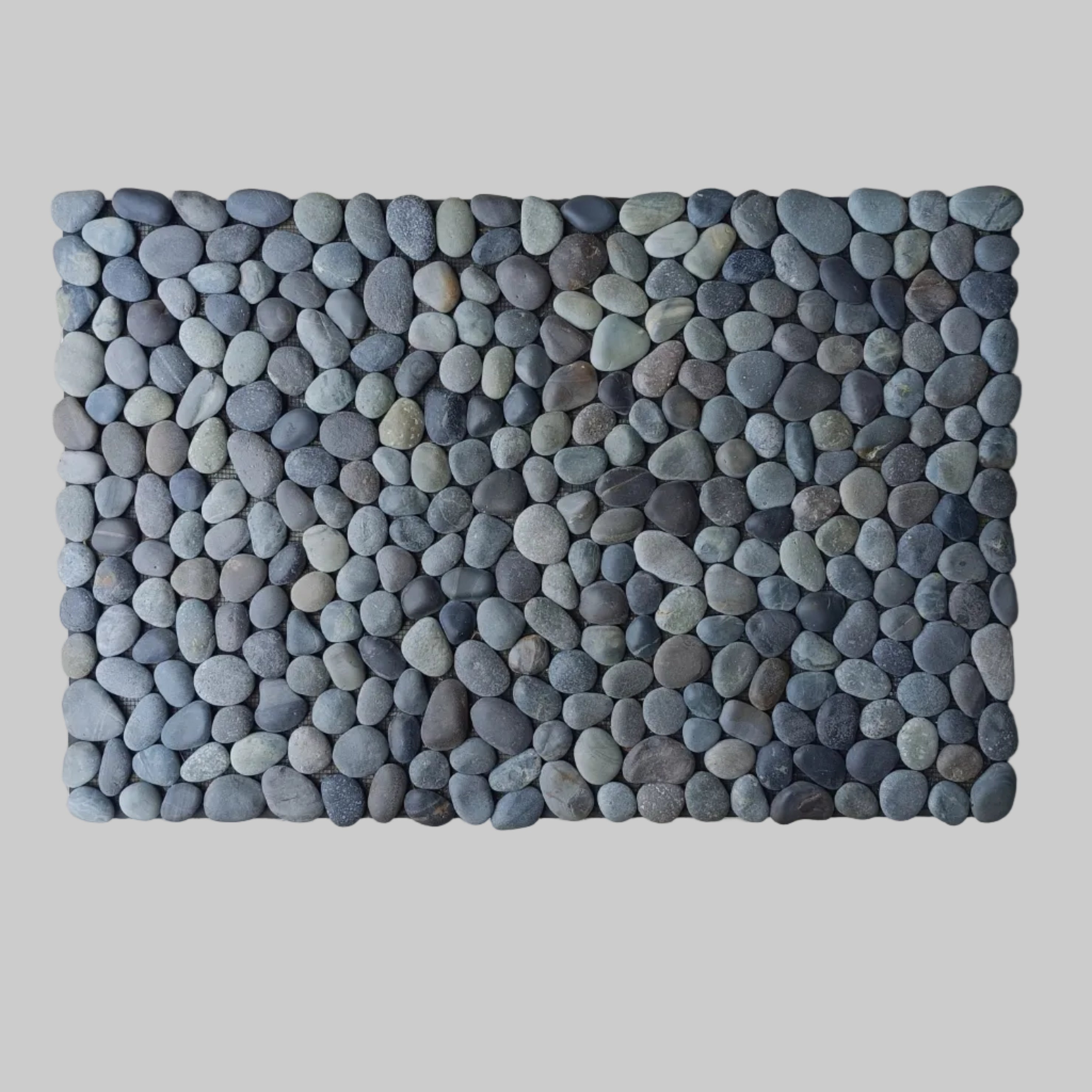 Pebble Mosaic Door Mat — Natural Stone