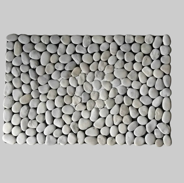 Pebble Mosaic Door Mat — Natural Stone