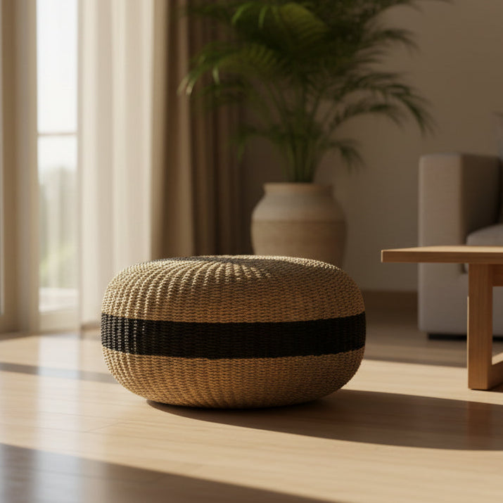 Pouf Seat - Woven Fiber