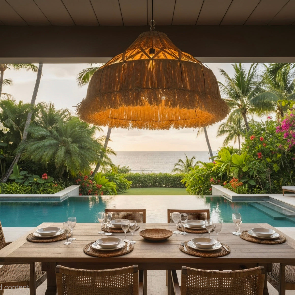 Raffia Pendant Lights