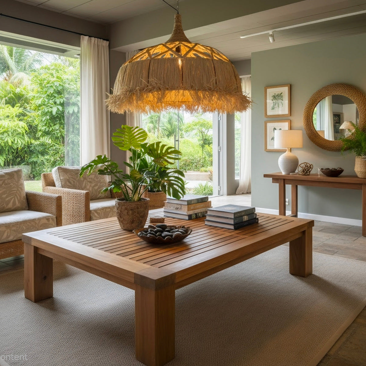Raffia Pendant Lights