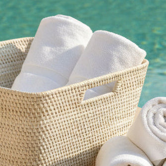 Pool Towel Basket