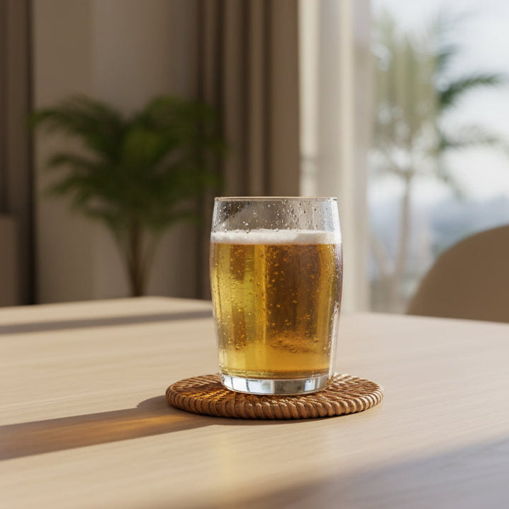 Drinks Coaster Rattan.