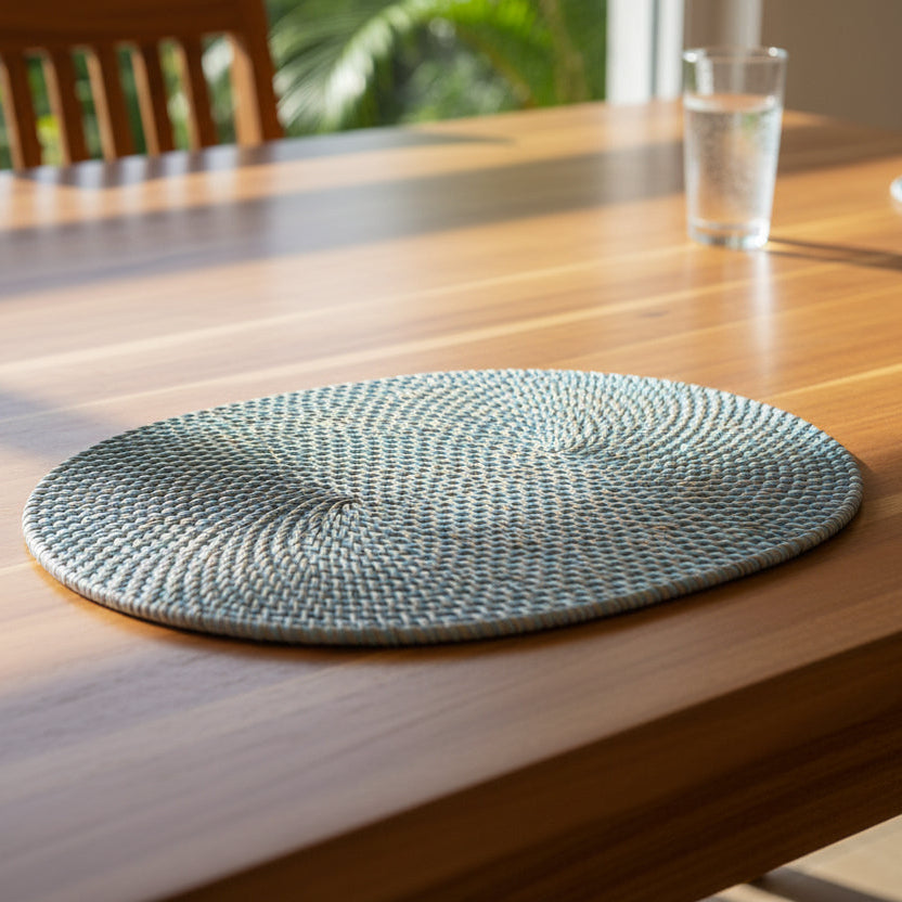 Rattan Placemat Oval - Tabletop