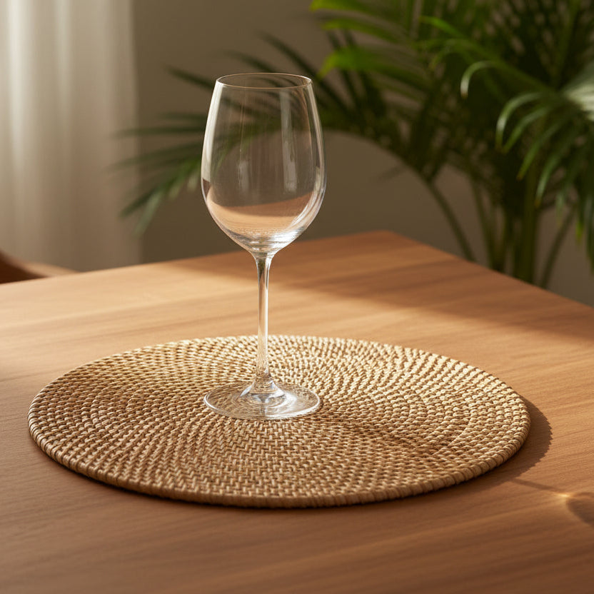 Placemat Round / Rattan