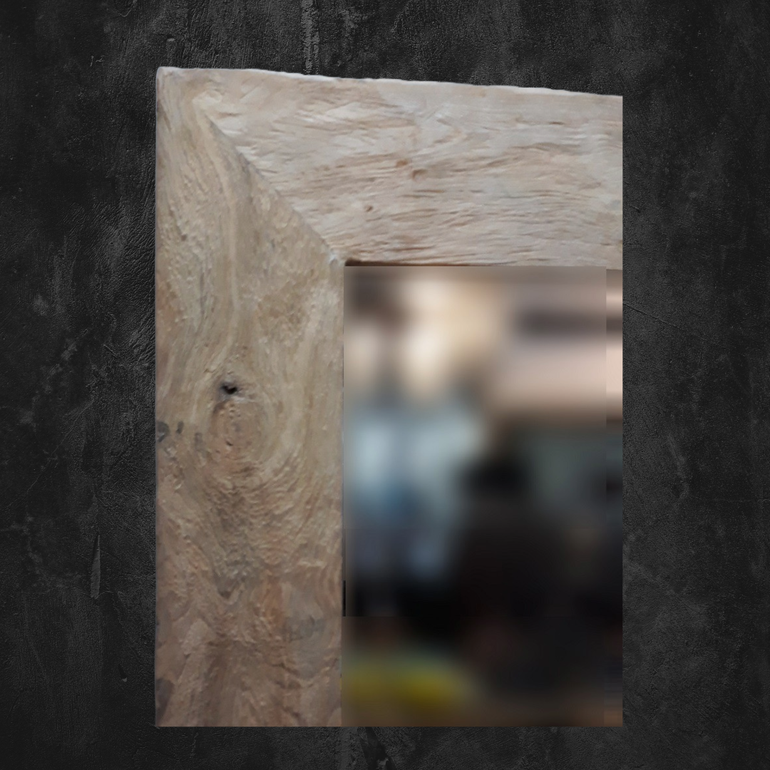 Recycled Teak Wood Mirror Frame 